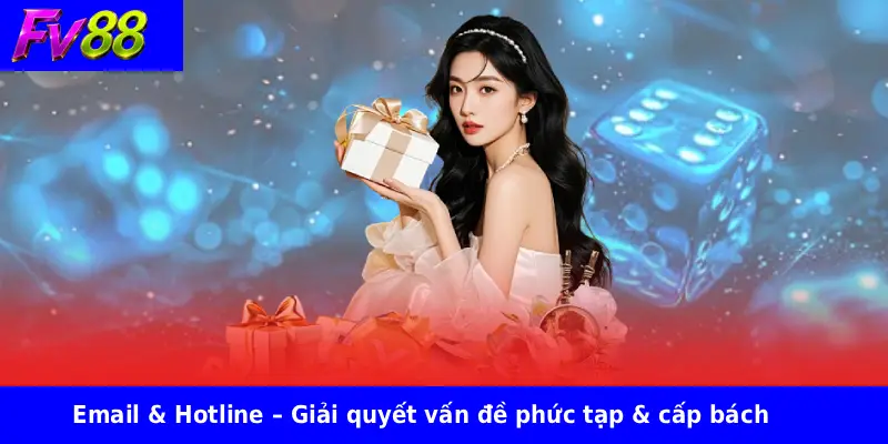 Email & Hotline – Giải quyết vấn đề phức tạp & cấp bách