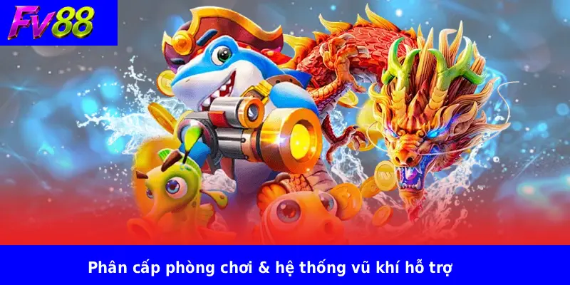 Phân cấp phòng chơi & hệ thống vũ khí hỗ trợ